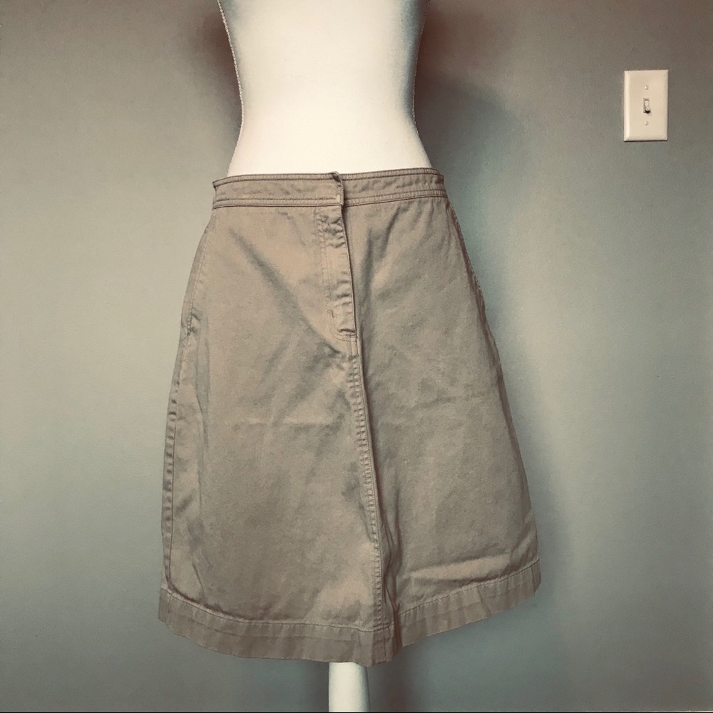 International Chino Co Career A-line khaki skirt Size 11